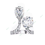 Curved Engagement Ring ENCU1129